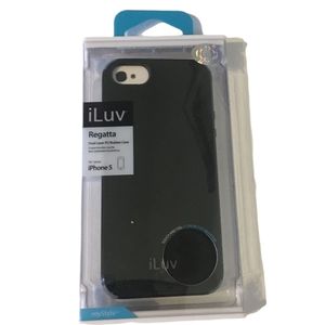 iLuv: Black, dual layer phone case for iPhone 5. ICA7H321BLK v2.0. New